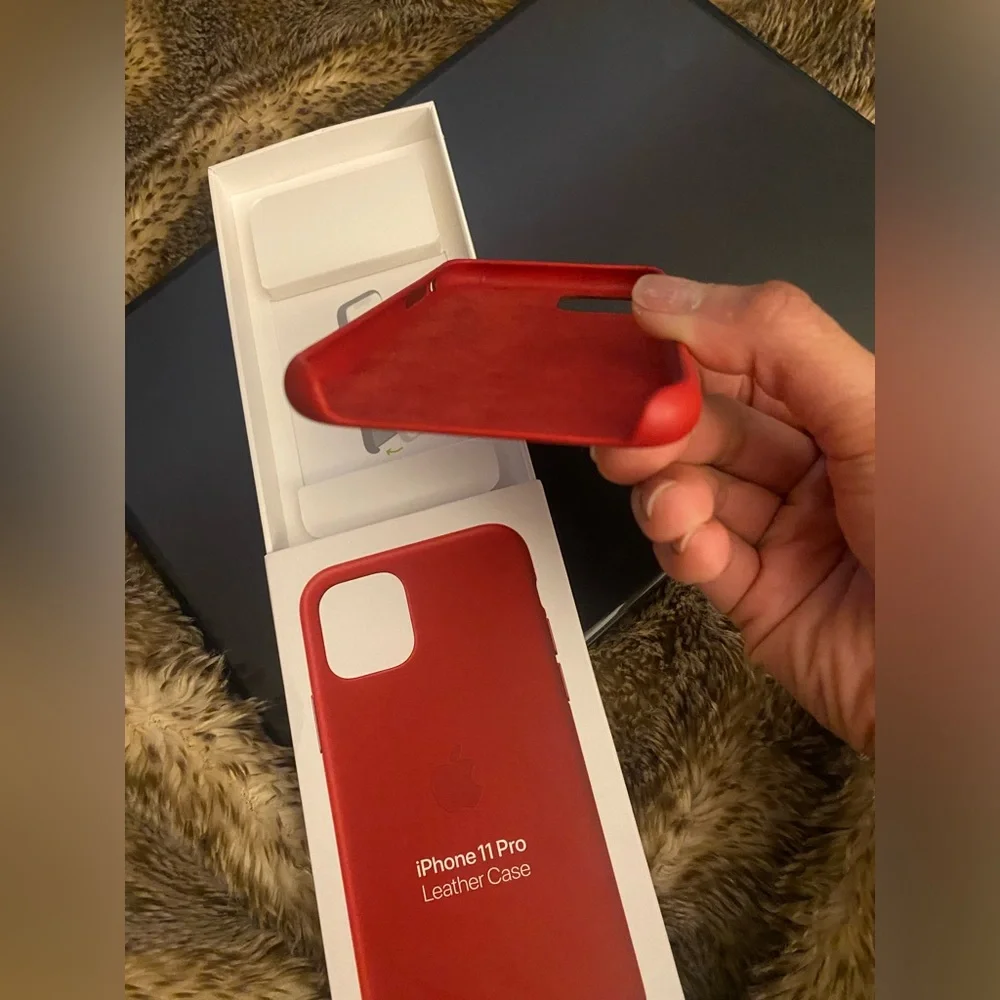 iPhone 11Pro (Product) RED Soft European Leather Case Brand New